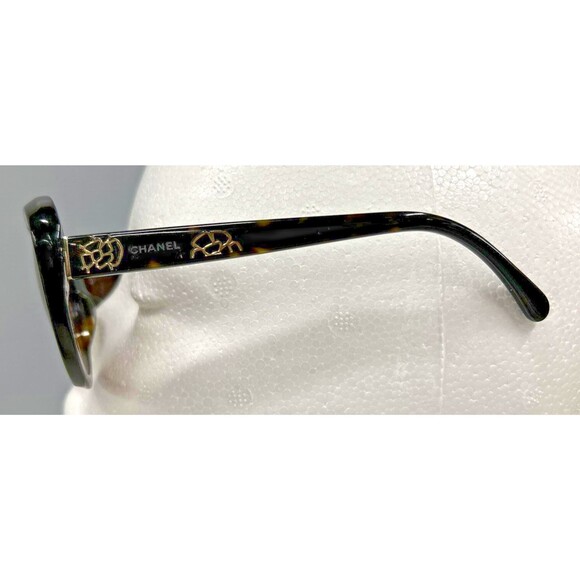 CHANEL Cat Eye Sunglasses Brown Tortoise Shell Acetate Women Italy 140mm #5246 main image 9